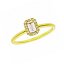 Anillo de compromiso de oro 18k con circonitas modelo 1351